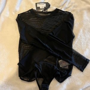 Mesh Nasty Gal body suit NWT.